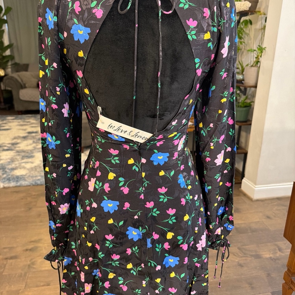 For Love And Lemons Multicolor Floral Long Sleeve Dress - Picture 6 of 8
